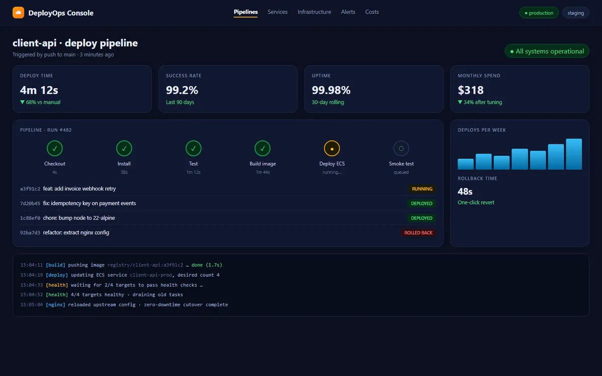 Containerized CI/CD Pipeline main screenshot