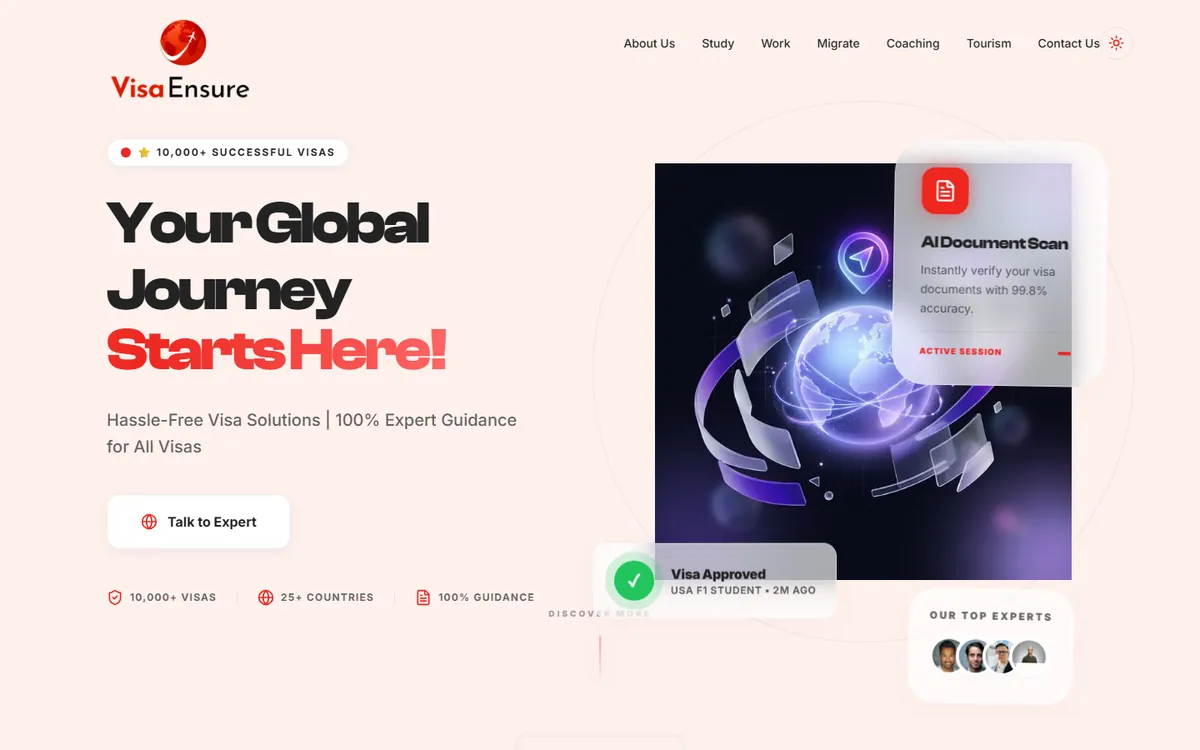 VisaEnsure main screenshot